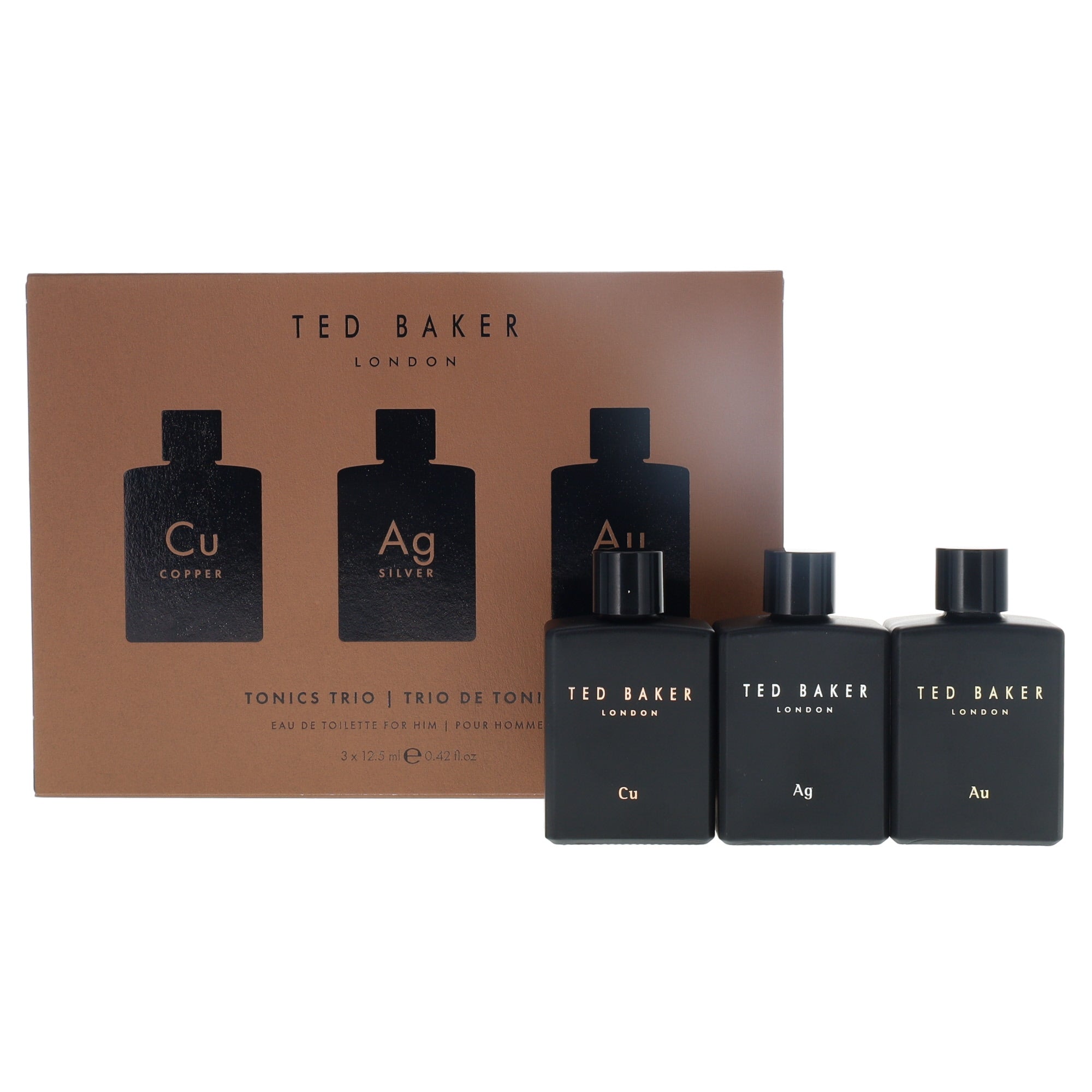 TED BAKER TONICS 3PC MINI GIFT SET 12.5ML EDT