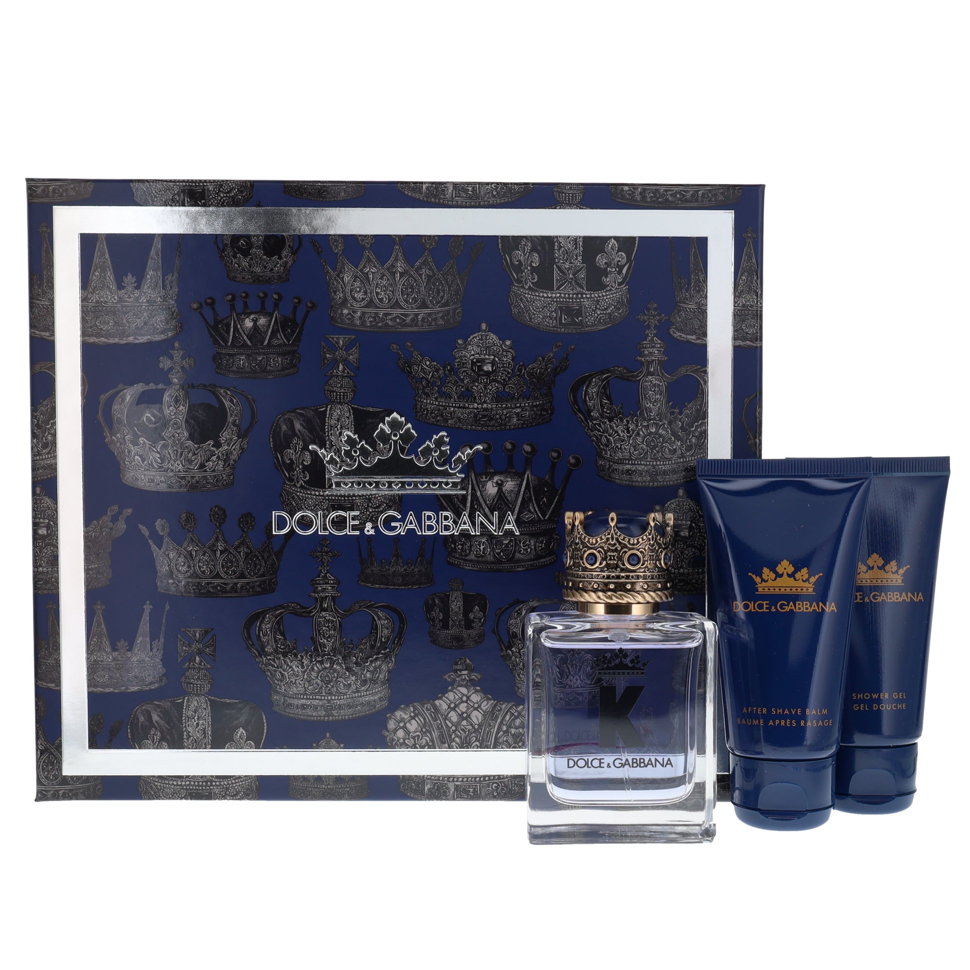 D&G K 50ML EDT, 50ML AFTERSHAVE BALM, 50ML SHOWER  GEL